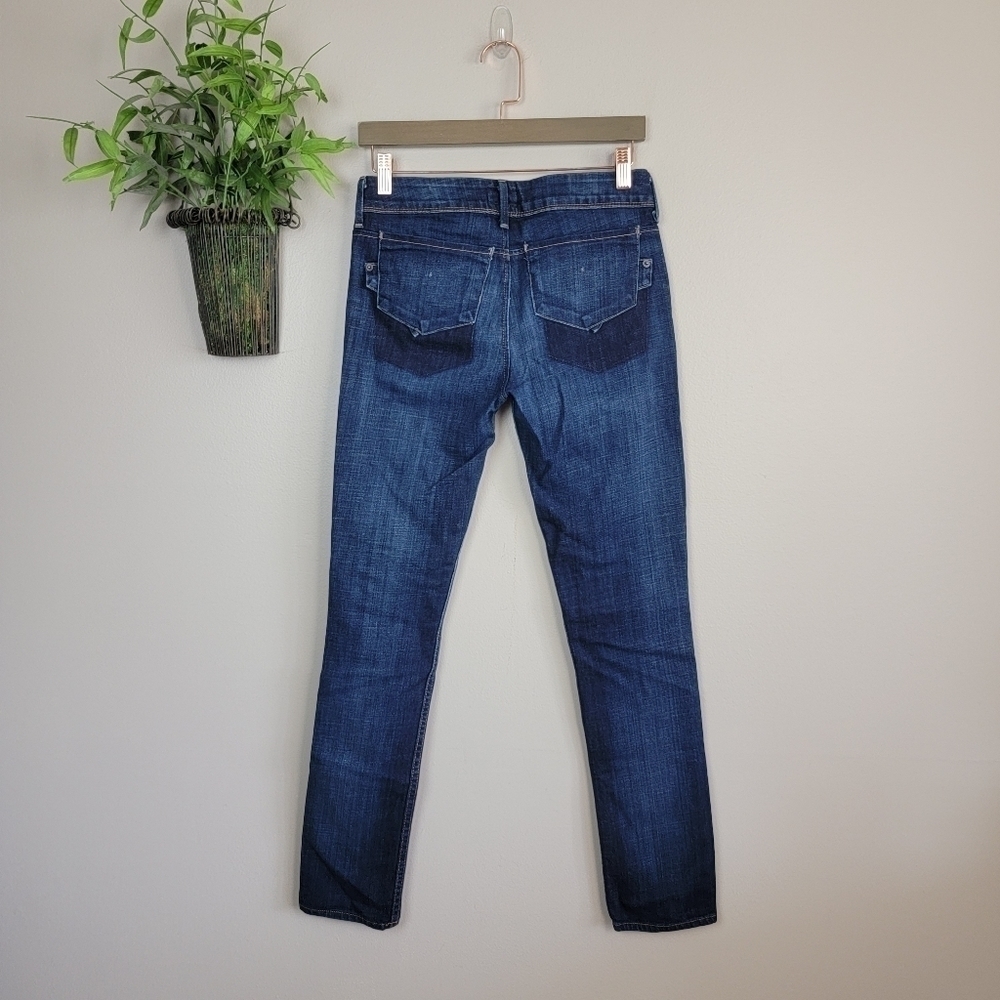 Hudson Skinny Dark Wash Jegging Mid Rise Stretch DIY Pocket Jeans 26